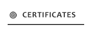 CERTIFICATES